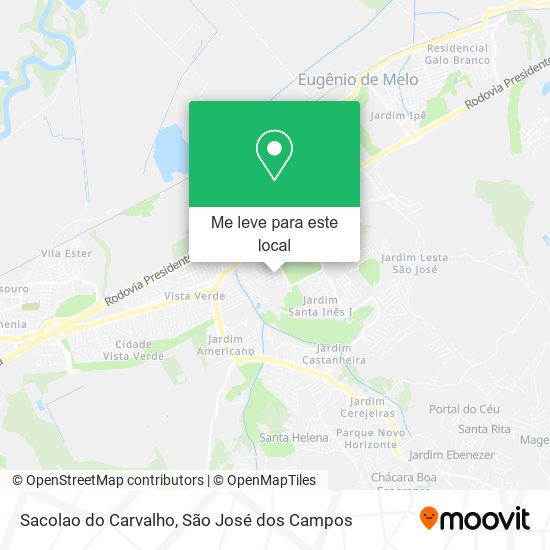 Sacolao do Carvalho mapa