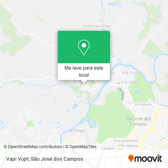 Vapi Vupt mapa