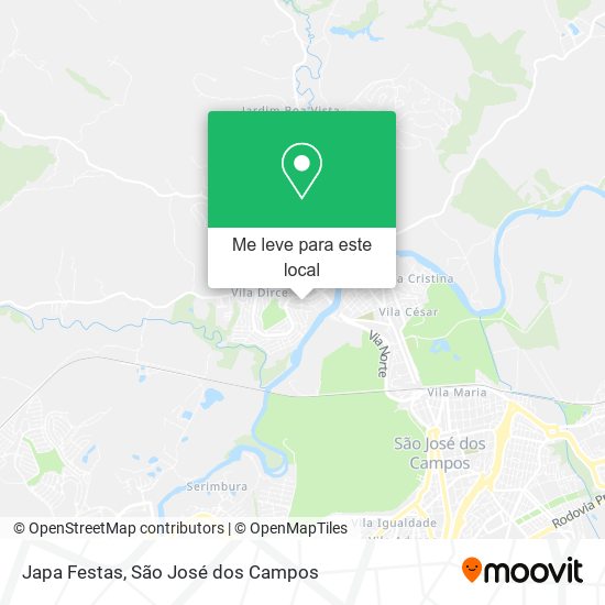 Japa Festas mapa