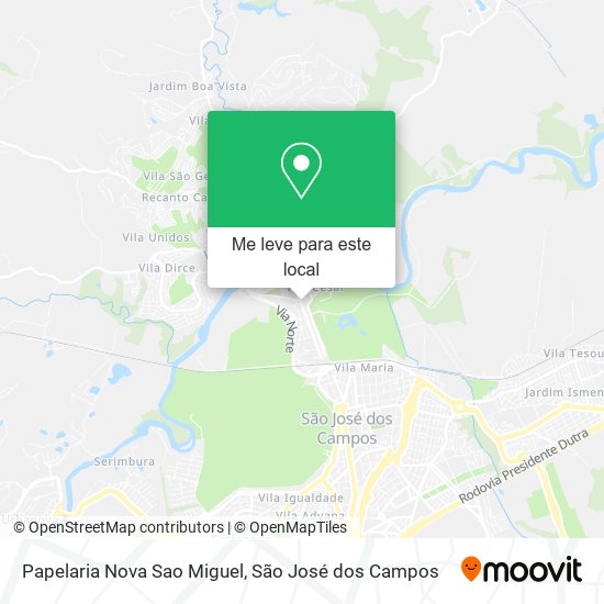 Papelaria Nova Sao Miguel mapa