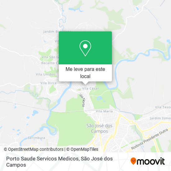 Porto Saude Servicos Medicos mapa