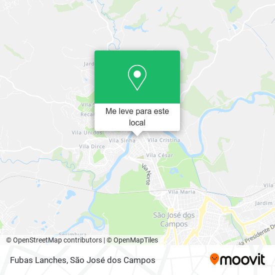 Fubas Lanches mapa