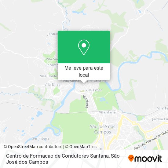 Centro de Formacao de Condutores Santana mapa