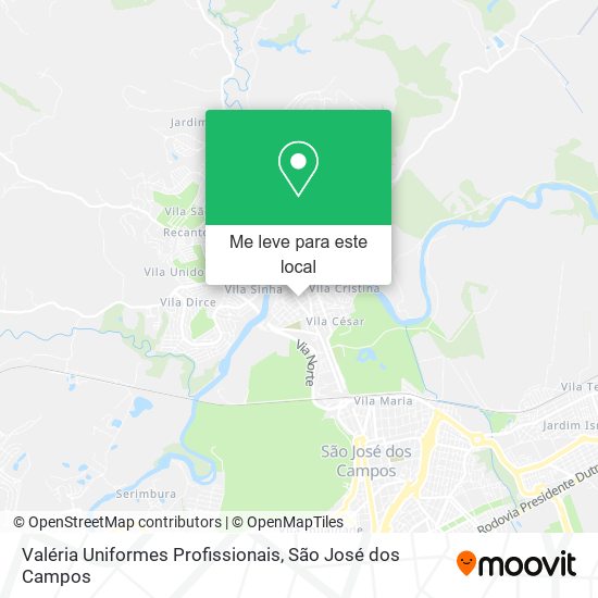 Valéria Uniformes Profissionais mapa
