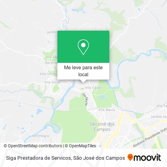 Siga Prestadora de Servicos mapa