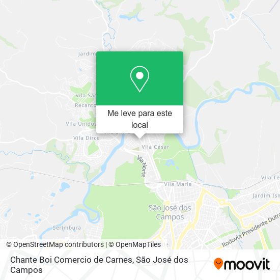 Chante Boi Comercio de Carnes mapa
