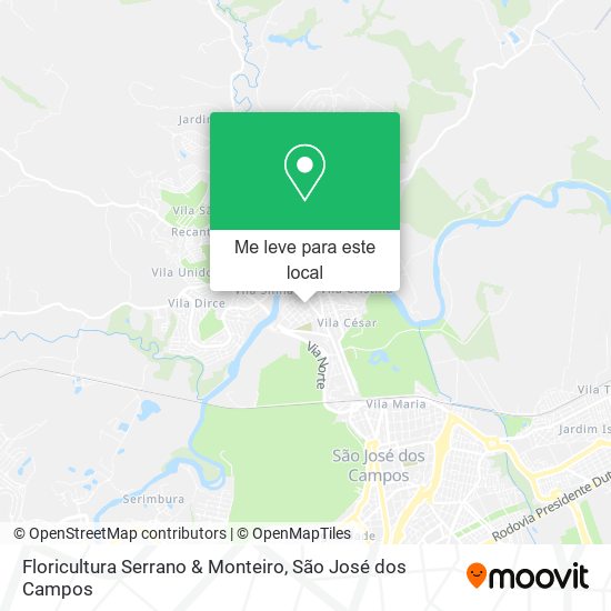 Floricultura Serrano & Monteiro mapa