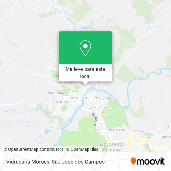 Vidracaria Moraes mapa