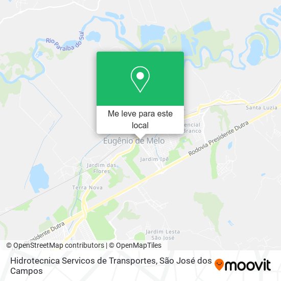 Hidrotecnica Servicos de Transportes mapa