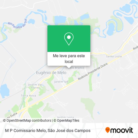 M P Comissario Melo mapa