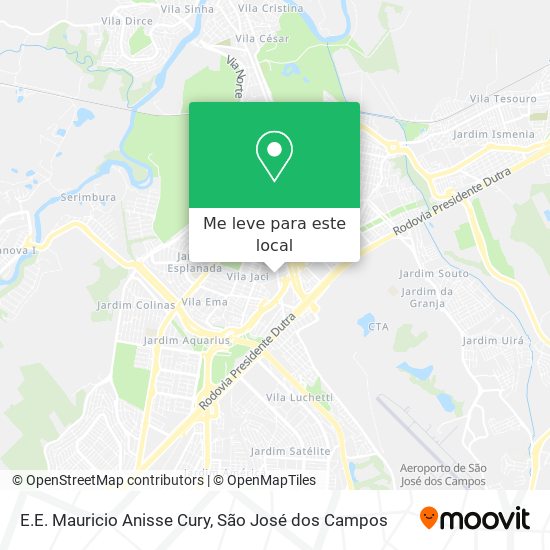 E.E. Mauricio Anisse Cury mapa