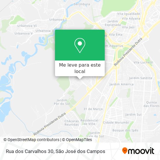 Rua dos Carvalhos 30 mapa