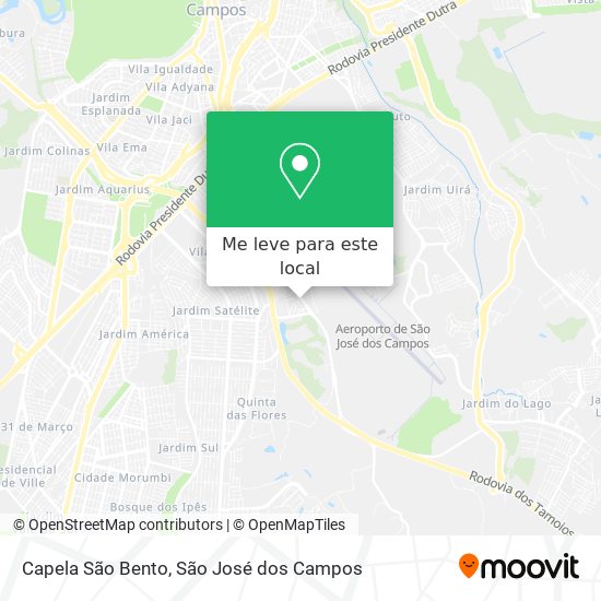 Capela São Bento mapa