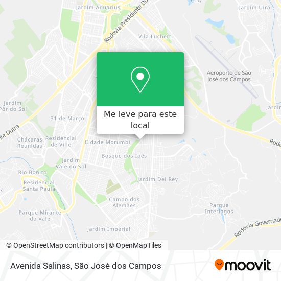 Avenida Salinas mapa