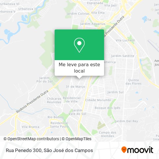 Rua Penedo 300 mapa