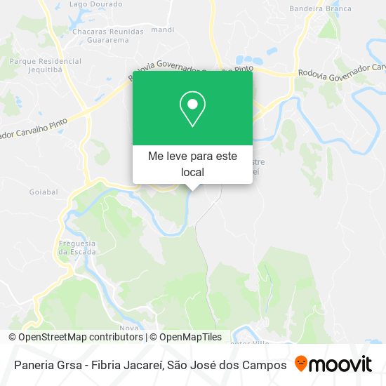 Paneria Grsa - Fibria Jacareí mapa