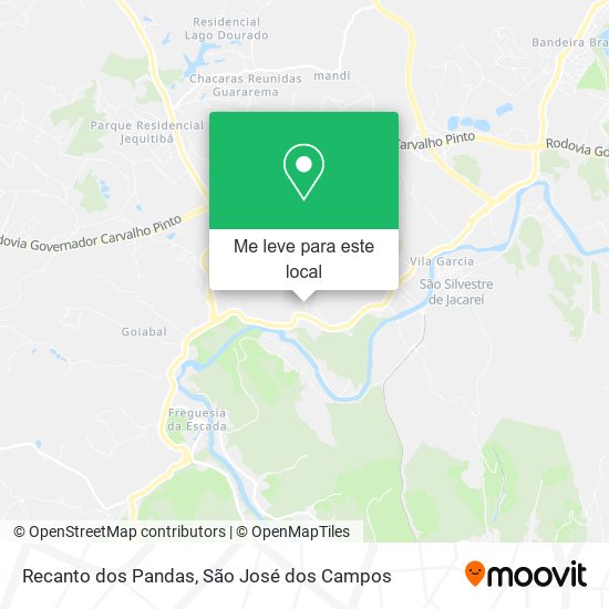 Recanto dos Pandas mapa