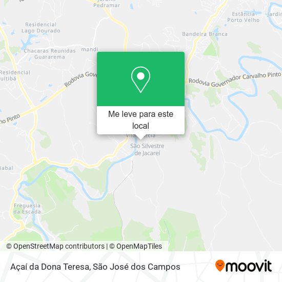 Açaí da Dona Teresa mapa