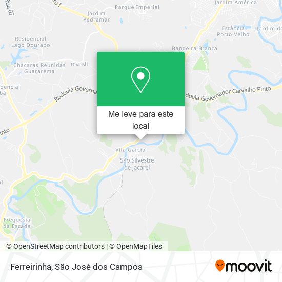 Ferreirinha mapa