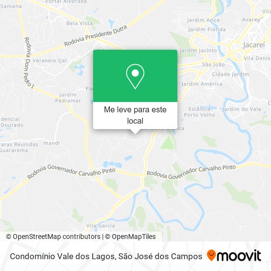 Condomínio Vale dos Lagos mapa