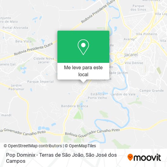Pop Dominix - Terras de São João mapa