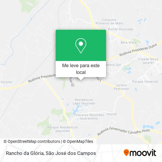 Rancho da Glória mapa