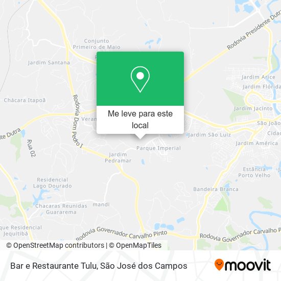 Bar e Restaurante Tulu mapa