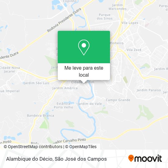 Alambique do Décio mapa
