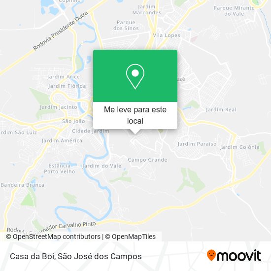 Casa da Boi mapa