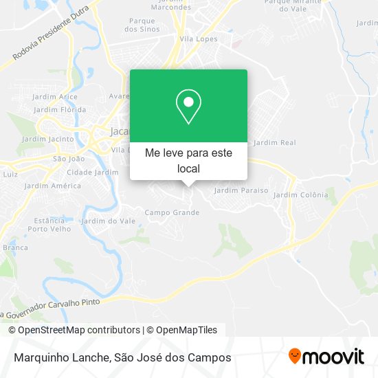 Marquinho Lanche mapa