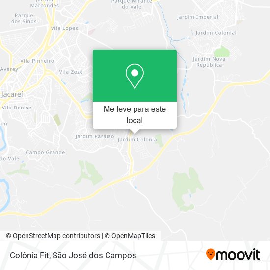 Colônia Fit mapa