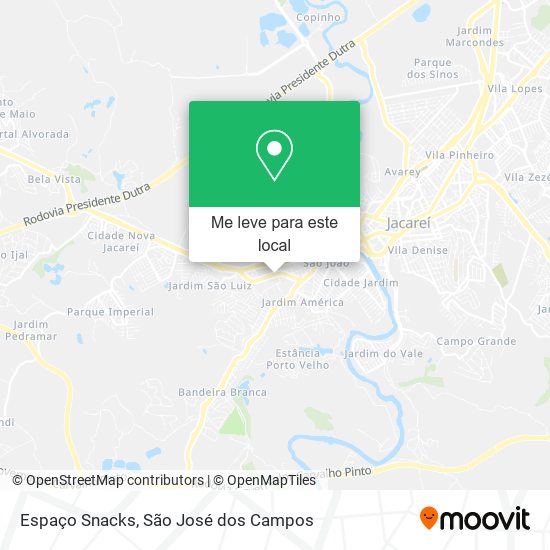 Espaço Snacks mapa