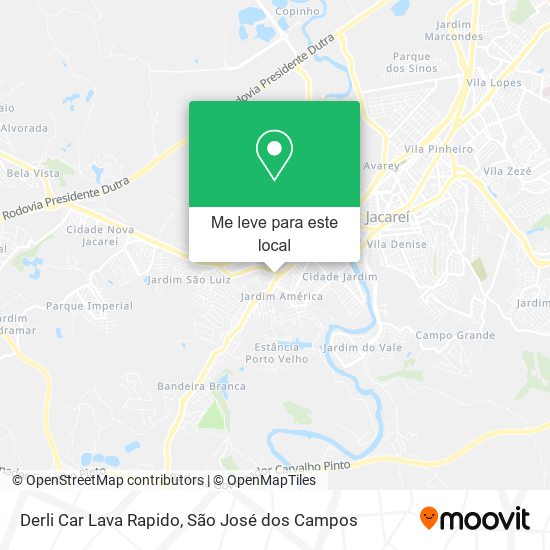 Derli Car Lava Rapido mapa
