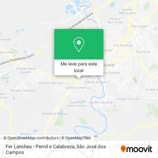 Fer Lanches - Pernil e Calabreza mapa