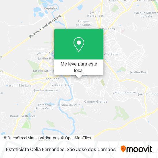 Esteticista Célia Fernandes mapa