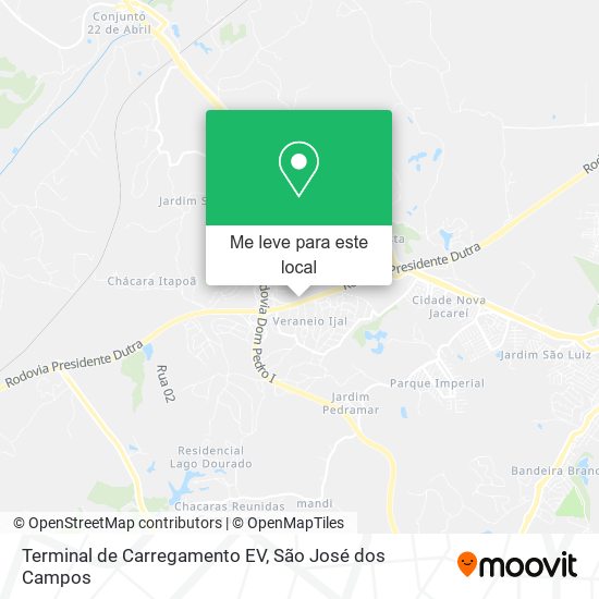 Terminal de Carregamento EV mapa