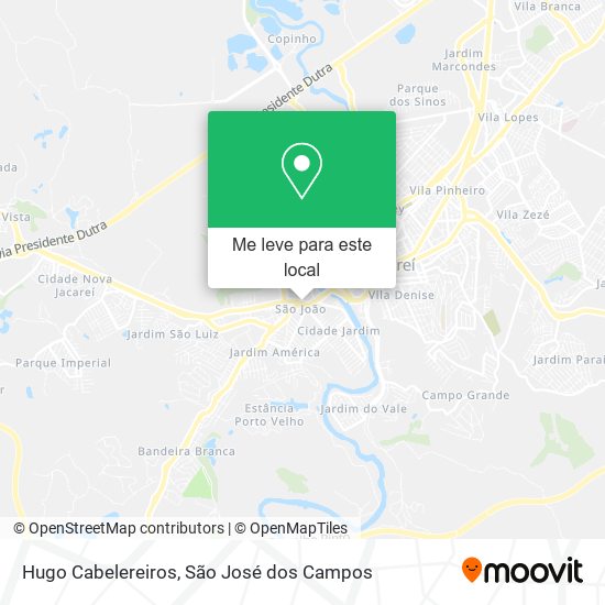 Hugo Cabelereiros mapa