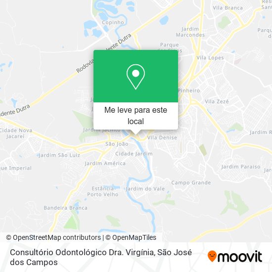 Consultório Odontológico Dra. Virgínia mapa