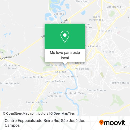 Centro Especializado Beira Rio mapa