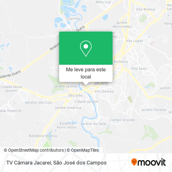 TV Câmara Jacareí mapa