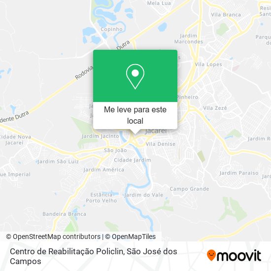 Centro de Reabilitação Policlin mapa
