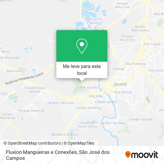 Fluxion Mangueiras e Conexões mapa