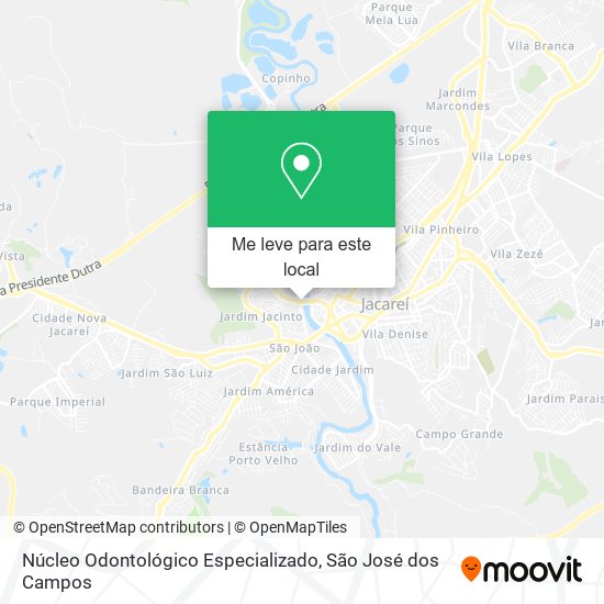 Núcleo Odontológico Especializado mapa