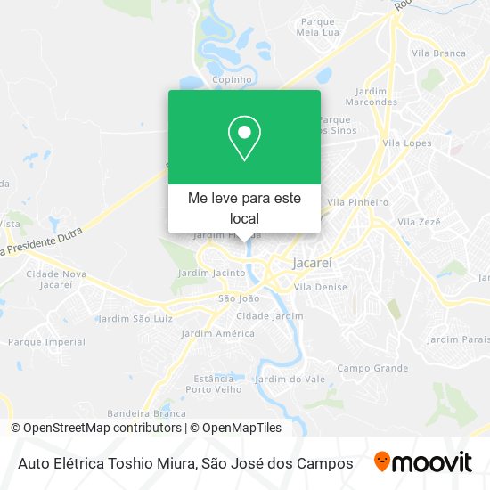 Auto Elétrica Toshio Miura mapa