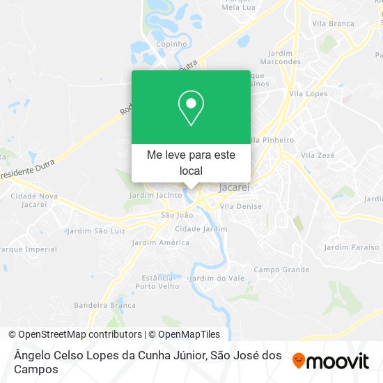 Ângelo Celso Lopes da Cunha Júnior mapa