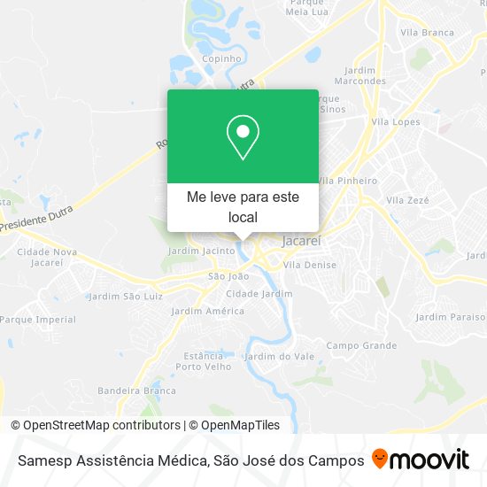 Samesp Assistência Médica mapa