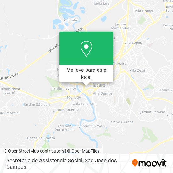 Secretaria de Assistência Social mapa