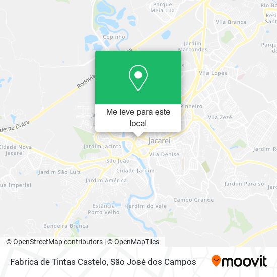 Fabrica de Tintas Castelo mapa