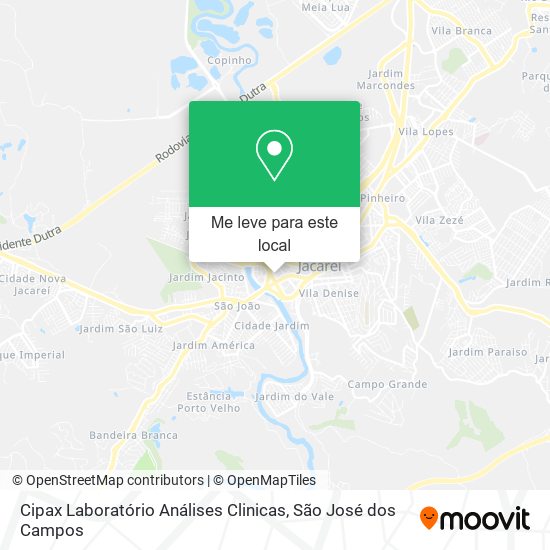 Cipax Laboratório Análises Clinicas mapa