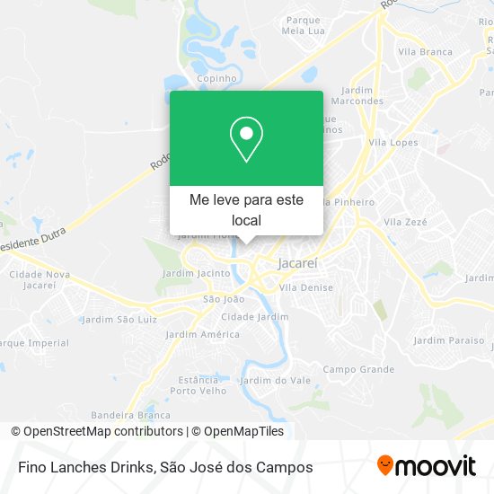 Fino Lanches Drinks mapa